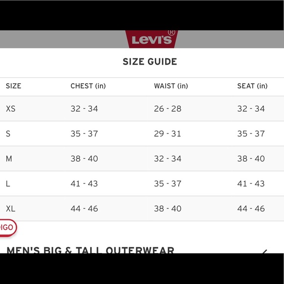 NWOT Levi’s Men’s Denim Trucker Jacket - Picture 7 of 7